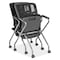Officesource CoolMesh Collection Nesting Chair with Titanium Gray Frame OSSN6955FBK - alternate 5